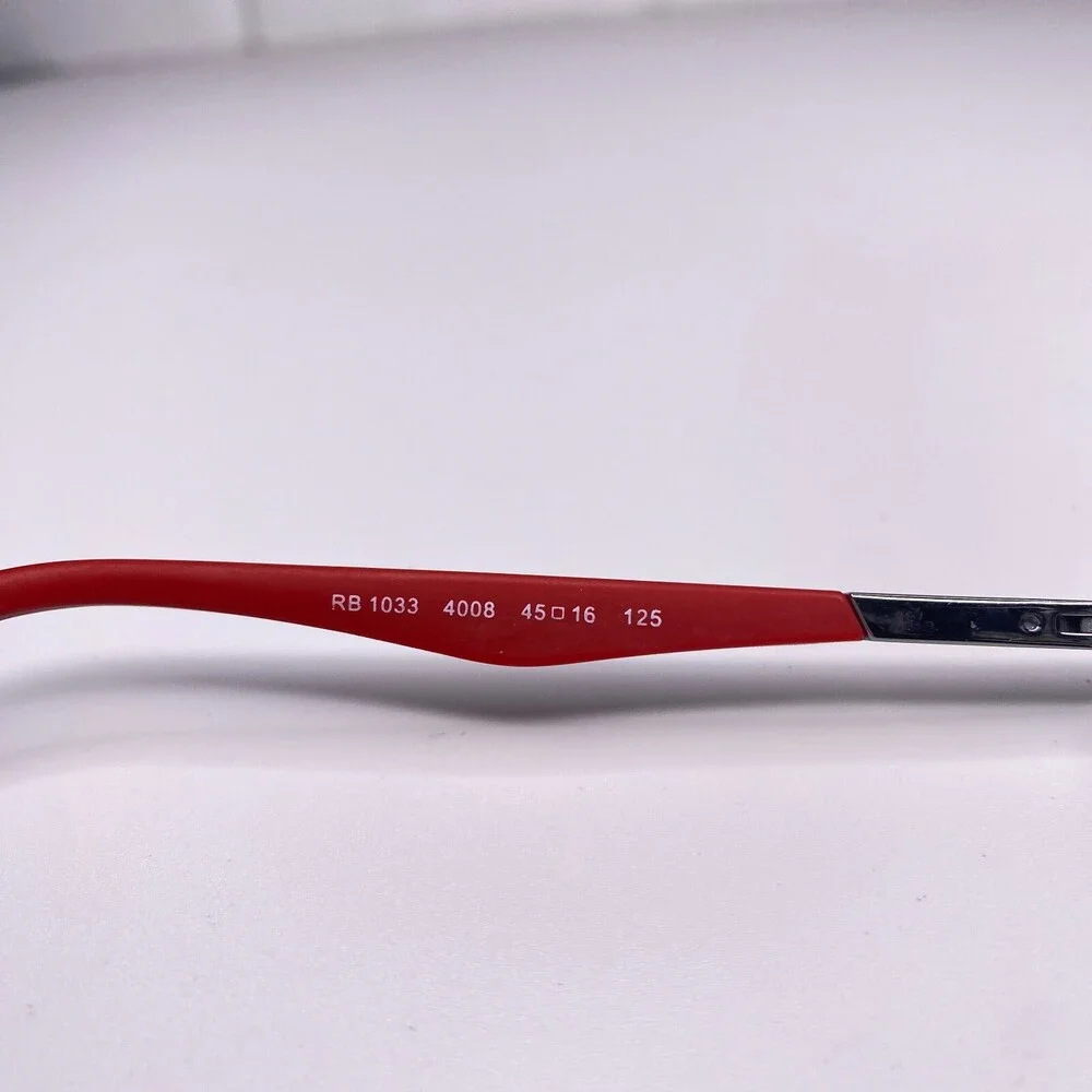 Ray-Ban RB1033 4008 Kids Eyeglasses Frames Silver Wire Red Gray 45-16-125 600